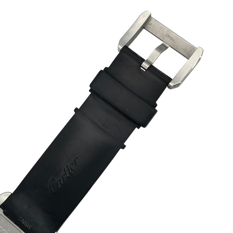 カルティエ Cartier サントス 100 LM サントス誕生100周年記念限定モデル W20121U2 シルバー SS/ラバーベルト（遊郭欠損） 自動巻き メンズ 腕時計