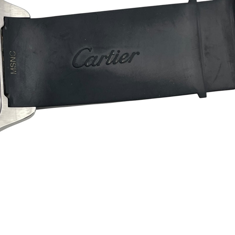 カルティエ Cartier サントス 100 LM サントス誕生100周年記念限定モデル W20121U2 シルバー SS/ラバーベルト（遊郭欠損） 自動巻き メンズ 腕時計