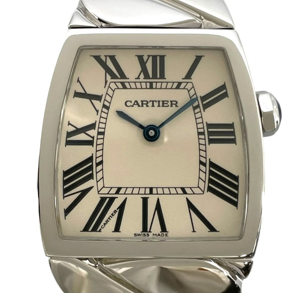 カルティエ Cartier ラドーニャLM W6600221 アイボリー SS クオーツ レディース 腕時計