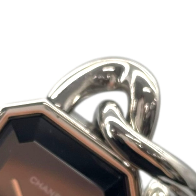 シャネル CHANEL プルミエール L H0452 ブラック SS レディース 腕時計
