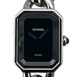 シャネル CHANEL プルミエール L H0452 ブラック SS レディース 腕時計