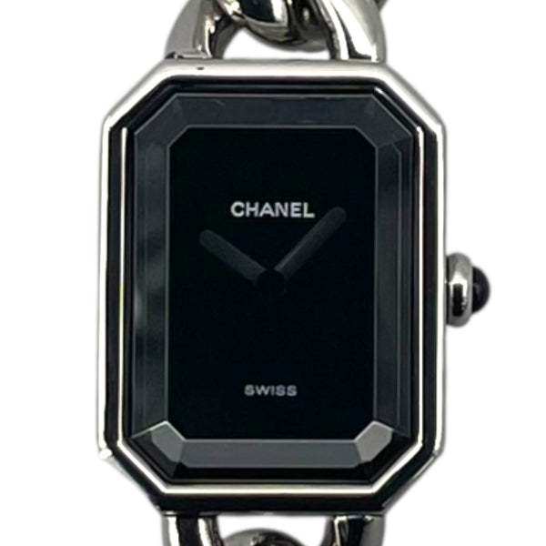 シャネル CHANEL プルミエール L H0452 ブラック SS レディース 腕時計