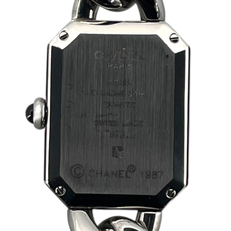 シャネル CHANEL プルミエール L H0452 ブラック SS レディース 腕時計