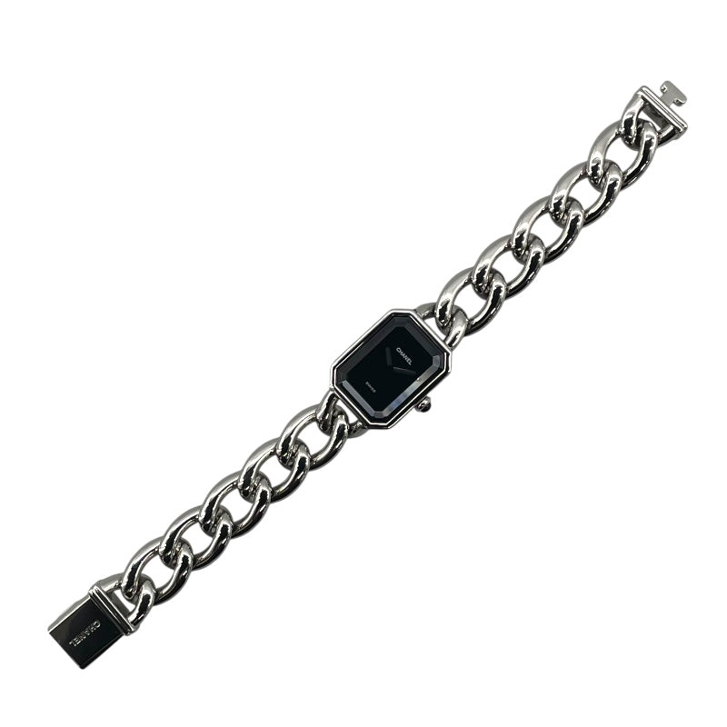 シャネル CHANEL プルミエール L H0452 ブラック SS レディース 腕時計