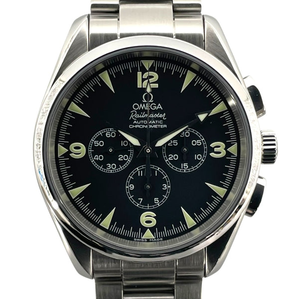 オメガ OMEGA シーマスター アクアテラ レイルマスター クロノメーター クロノグラフ 2512.52 ブラック SS 自動巻き メンズ 腕時計