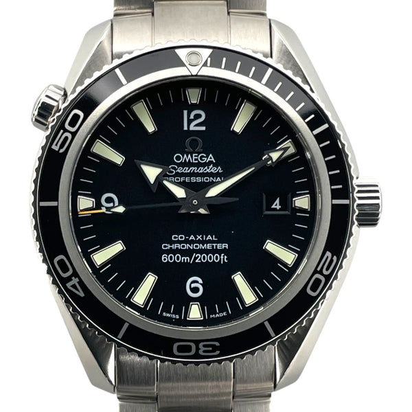 オメガ OMEGA シーマスタープラネットオーシャン600M コーアクシャル クロノメーター 2201.50 ブラック SS 自動巻き メンズ 腕時計