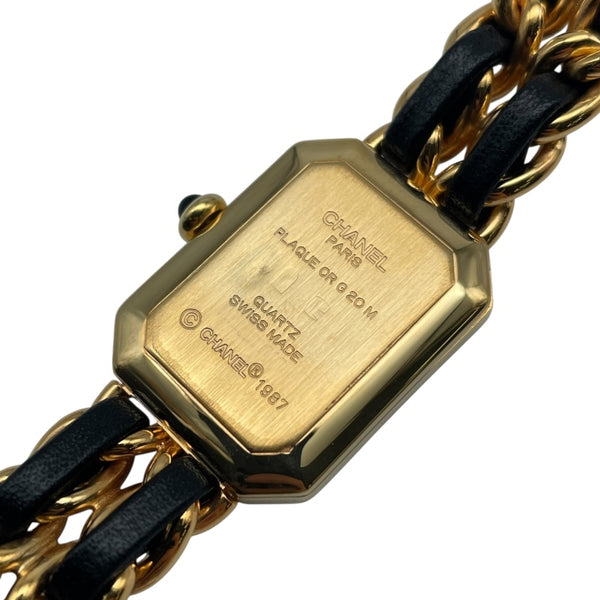 シャネル CHANEL プルミエールS ブラック GP レディース 腕時計