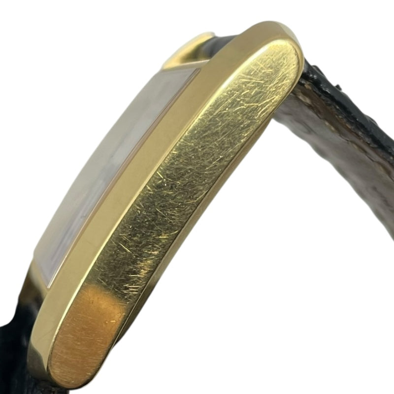 カルティエ Cartier タンクフランセーズ LM W5000156 ホワイト K18YG/革ベルト 自動巻き メンズ 腕時計