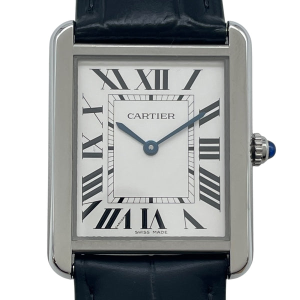 カルティエ Cartier タンクソロLM WSTA0028 シルバー SS レディース 腕時計