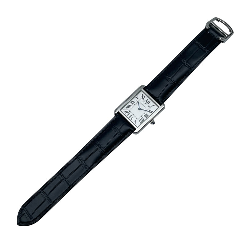 カルティエ Cartier タンクソロLM WSTA0028 シルバー SS レディース 腕時計