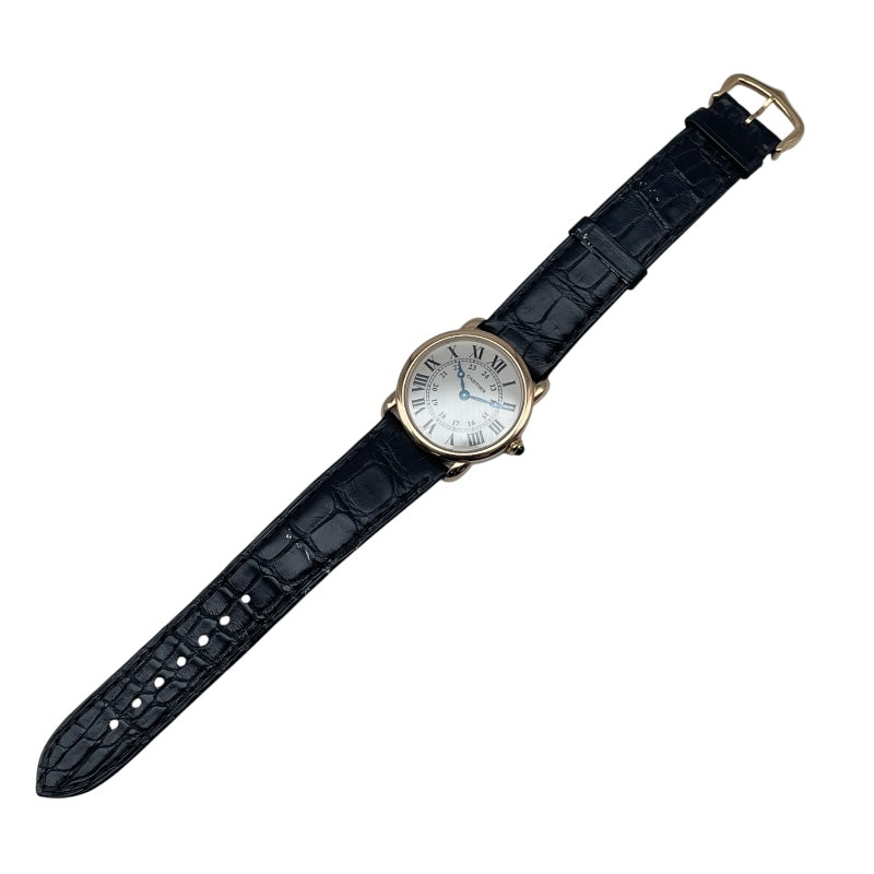 カルティエ Cartier ロンドルイカルティエ29mm W6800151 シルバー K18PG レディース 腕時計