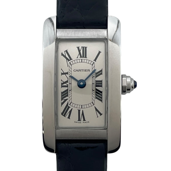 カルティエ Cartier タンクアメリカンミニ 日本限定 WSTA0032 シルバー SS レディース 腕時計