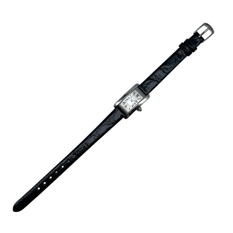 カルティエ Cartier タンクアメリカンミニ 日本限定 WSTA0032 シルバー SS レディース 腕時計