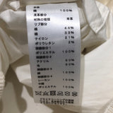 エルメス HERMES レザー切替ブルゾン ホワイト コットン レディース ブルゾン