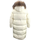 モンクレール MONCLER MARRIONNIERダウンロングコート ホワイト ナイロン レディース その他アウター