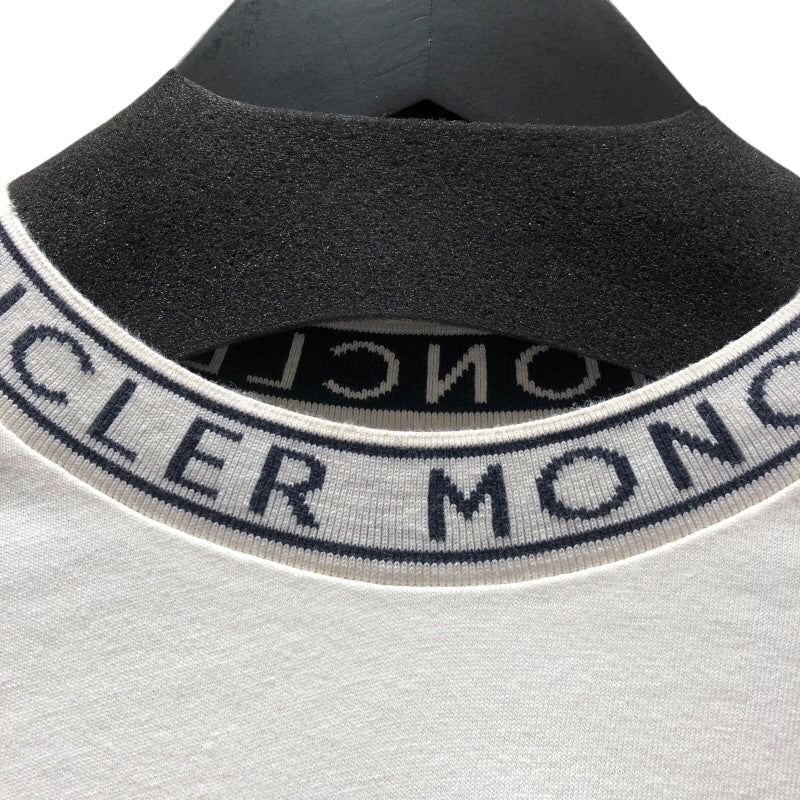 モンクレール MONCLER ロゴワッペンTシャツ ホワイト コットン 半袖Ｔシャツ