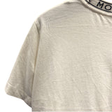 モンクレール MONCLER ロゴワッペンTシャツ ホワイト コットン 半袖Ｔシャツ