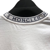 モンクレール MONCLER ロゴワッペンTシャツ ホワイト コットン 半袖Ｔシャツ