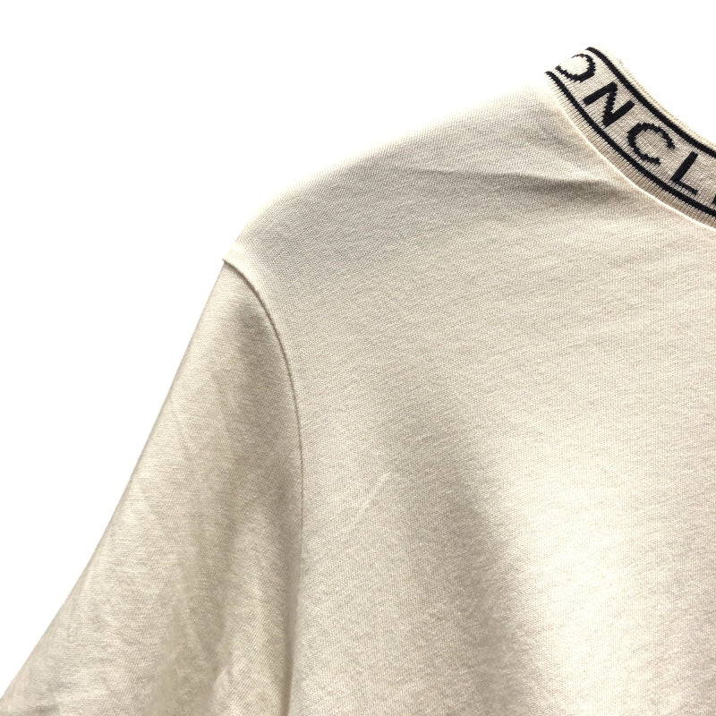 モンクレール MONCLER ロゴワッペンTシャツ ホワイト コットン 半袖Ｔシャツ
