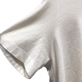 モンクレール MONCLER ロゴワッペンTシャツ ホワイト コットン 半袖Ｔシャツ