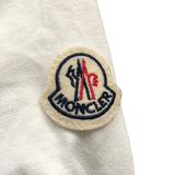 モンクレール MONCLER ロゴワッペンTシャツ ホワイト コットン 半袖Ｔシャツ