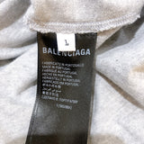 バレンシアガ BALENCIAGA BE KIND BERLIN 半袖シャツ23SS 739028 グレー　ブラック コットン メンズ 半袖Ｔシャツ