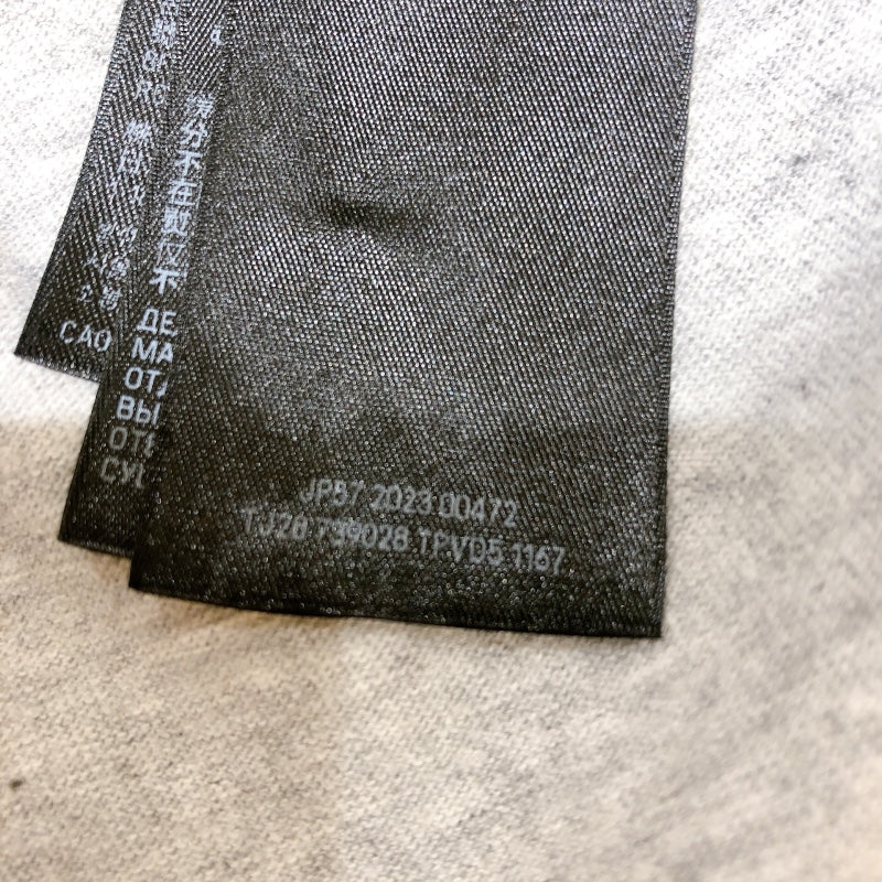 バレンシアガ BALENCIAGA BE KIND BERLIN 半袖シャツ23SS 739028 グレー　ブラック コットン メンズ 半袖Ｔシャツ