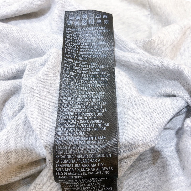 バレンシアガ BALENCIAGA BE KIND BERLIN 半袖シャツ23SS 739028 グレー　ブラック コットン メンズ 半袖Ｔシャツ