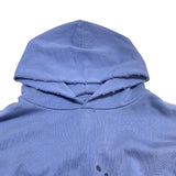 バレンシアガ BALENCIAGA ロゴプリントスウェットパーカー2022年 620973 ブルー コットン メンズ パーカー
