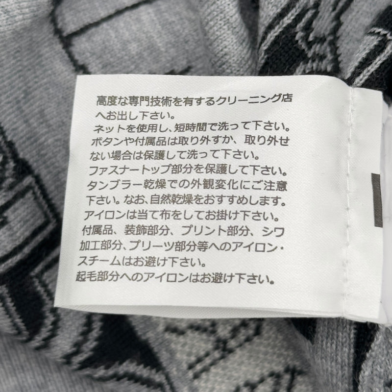 シャネル CHANEL ココマーク総柄ニットセーター P77667 グレー ウール