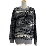 シャネル CHANEL ココマーク総柄ニットセーター P77667 グレー ウール レディース セーター