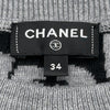 シャネル CHANEL ココマーク総柄ニットセーター P77667 グレー ウール レディース セーター