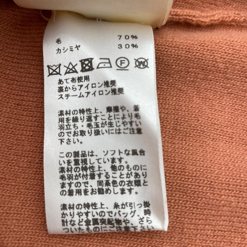 エルメス HERMES カシミヤ混ニットセーター オレンジ ウール