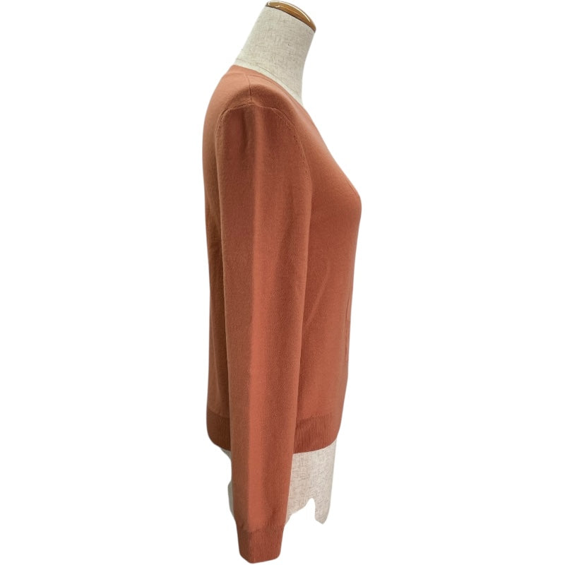 エルメス HERMES カシミヤ混ニットセーター オレンジ ウール