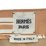 エルメス HERMES En Desordre Finesses シルクスカート 4E0330DQ ピンク シルク レディース スカート