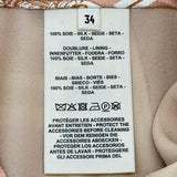 エルメス HERMES En Desordre Finesses シルクスカート 4E0330DQ ピンク シルク レディース スカート