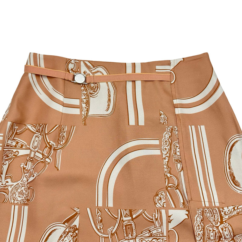 タ*ン様 HERMES シルクスカート 無秩序 フィネス　サイズ38 エルメス エルメス HERMES En Desordre Finesses シルクスカート 4E0330DQ