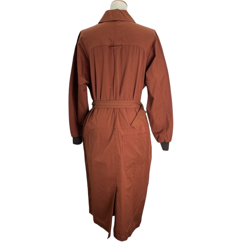 エルメス HERMES レザー切替スプリングコート 5E0146DE ブラウン  