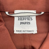 エルメス HERMES レザー切替スプリングコート 5E0146DE ブラウン コットン レディース その他アウター
