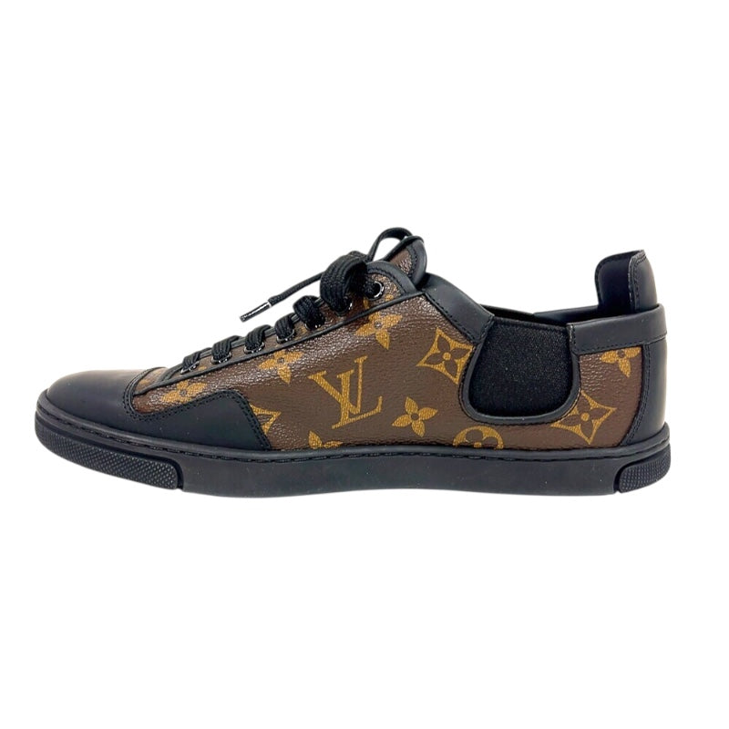 ルイ・ヴィトン LOUIS VUITTON モノグラム　ローカットスニーカー ブラウン/ブラック PVC レディース スニーカー