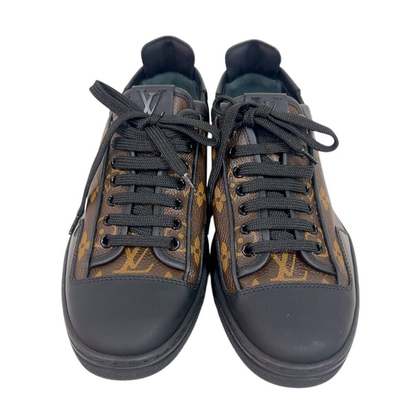 ルイ・ヴィトン LOUIS VUITTON モノグラム　ローカットスニーカー ブラウン/ブラック PVC レディース スニーカー