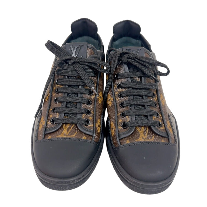 ルイ・ヴィトン LOUIS VUITTON モノグラム　ローカットスニーカー ブラウン/ブラック PVC レディース スニーカー