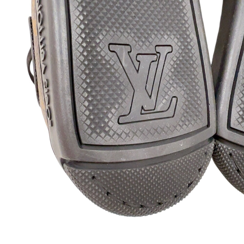 ルイ・ヴィトン LOUIS VUITTON モノグラム　ローカットスニーカー ブラウン/ブラック PVC レディース スニーカー