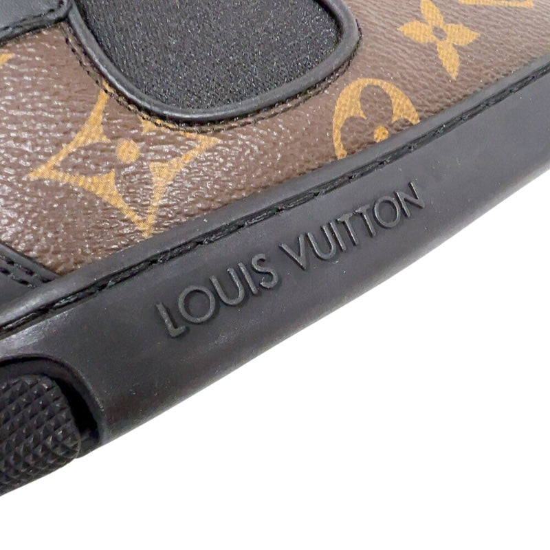 ルイ・ヴィトン LOUIS VUITTON モノグラム　ローカットスニーカー ブラウン/ブラック PVC レディース スニーカー