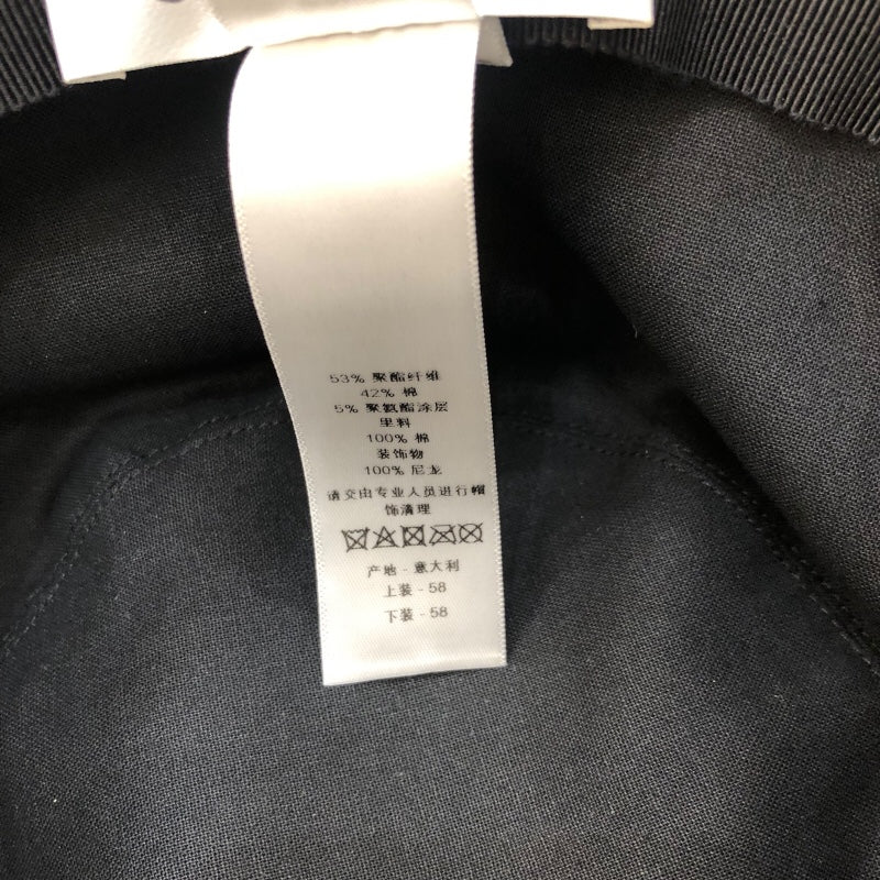 クリスチャン・ディオール Christian Dior Teddy-D　ボブハット　サイズ58 95TDD924G130 ブラック ポリエステル レディース その他ファッション雑貨