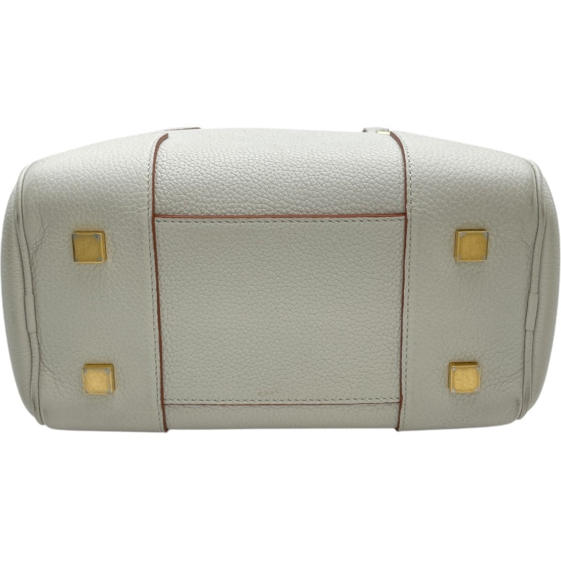 ロエベ LOEWE アマソナ19 ホワイト レザー レディース ショルダー