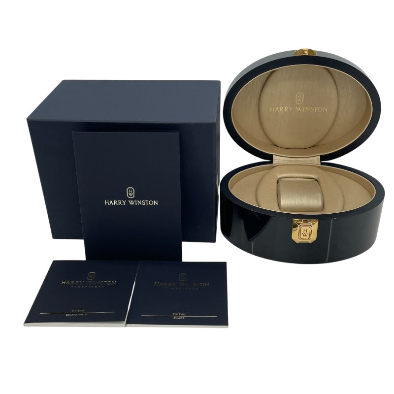 ハリーウィンストン HARRY WINSTON アヴェニューC ミニ ムーンフェイズ ブラウンシェル AVCQMP16RR004 ブラウン K18PG クオーツ レディース 腕時計