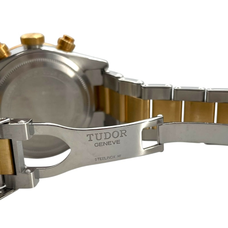チューダー/チュードル TUDOR ブラックベイクロノ S＆G 79363 ブラック YG/SS 自動巻き メンズ 腕時計