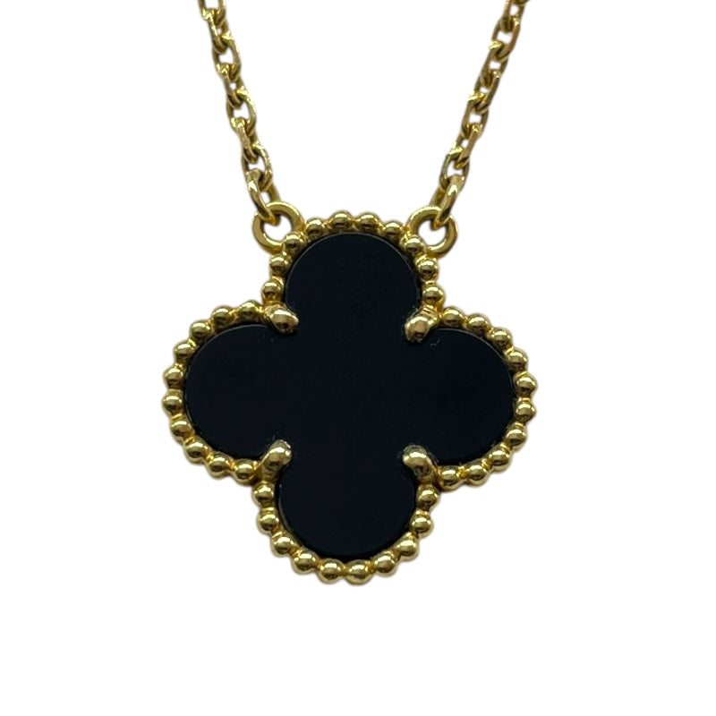 ヴァンクリーフ＆アーペル Van Cleef & Arpels ヴィンテージアルハンブラネックレス ゴールド 750/オニキス ジュエリー