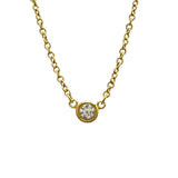 ティファニー TIFFANY＆CO バイザヤードネックレス ゴールド Au750/ダイヤモンド ジュエリー